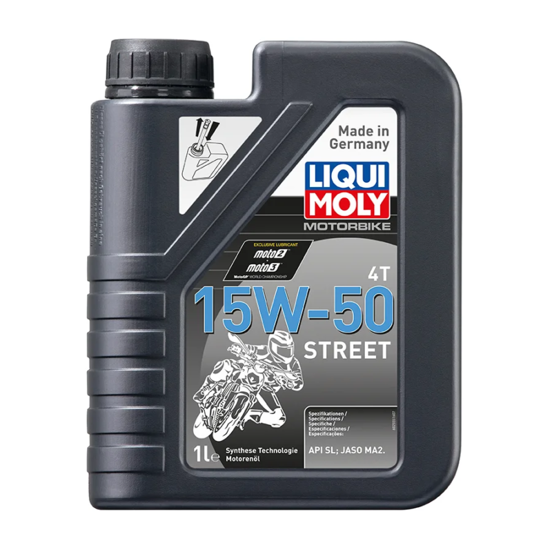 Aceite Liqui Moly 4T 15W50 Street Semi-Sintético LM2555 - 1Lt